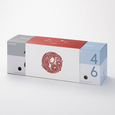 【ギフトセット】CERAMUG タンブラー 300ml ブラック/ホワイト｜京都丸紅コラボ