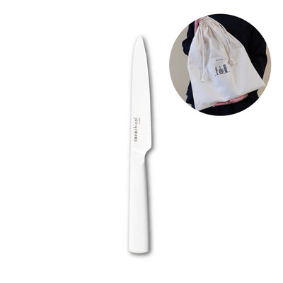 【クリスマス限定】cocochical セラミックナイフ（包丁）スライス（ギザ刃） 12.5cm