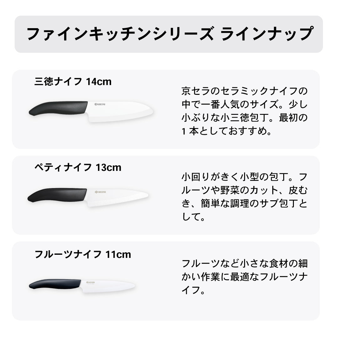 セラミックナイフ（包丁）バイオ素材ハンドル 牛刀 18cm