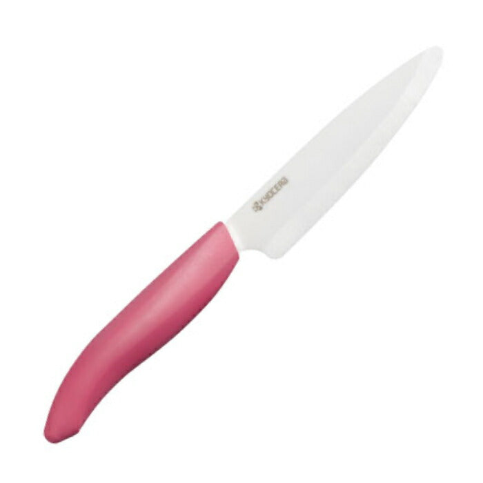 京セラ セラミックナイフ(包丁) フルーツ 11cm チャームピンク色の横向きの商品画像